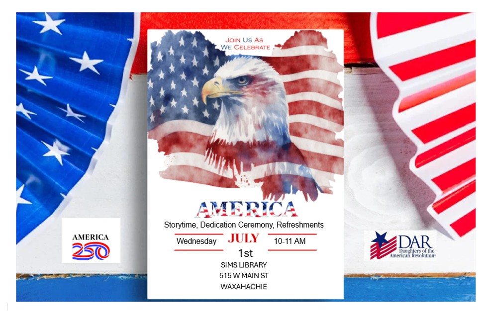 America 250 Storytime flyer