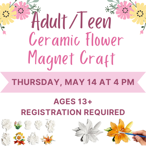Ceramic Flower Magnet Craft - Marietta