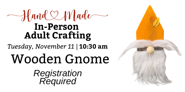 Adult Craft Class | Wooden Gnome