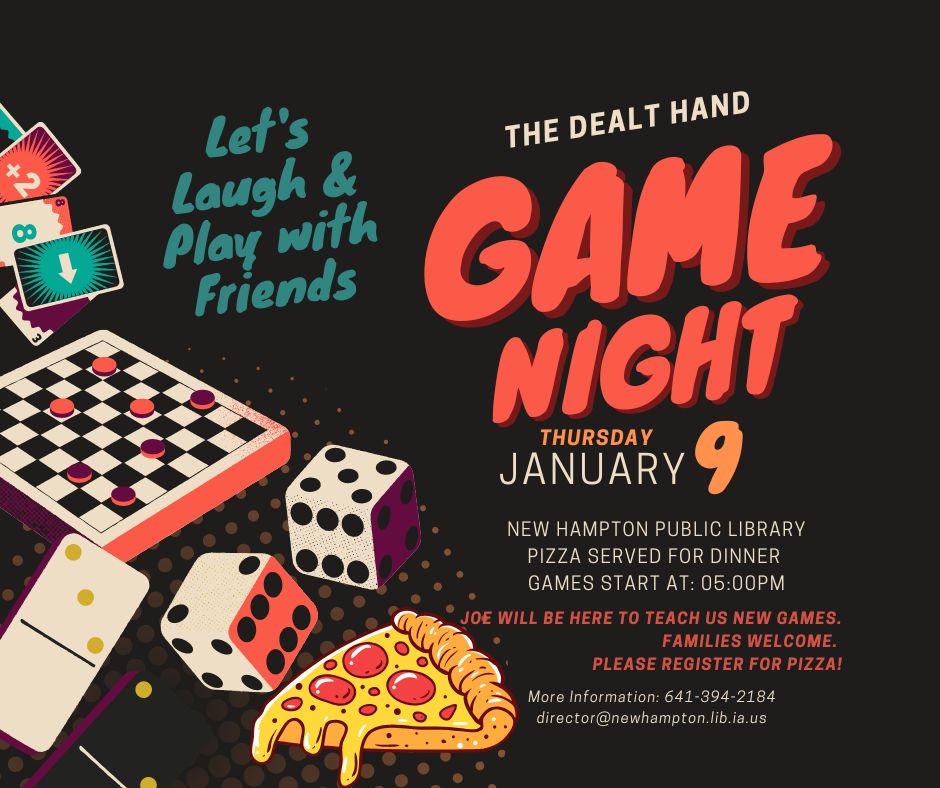 Family Game Night with The Dealt Hand | New Hampton Public Library