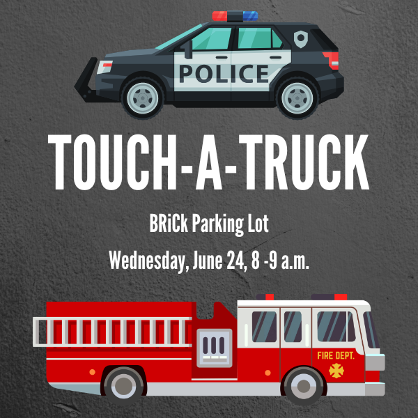 Touch a Truck at the Burleson Recreation Center flyer