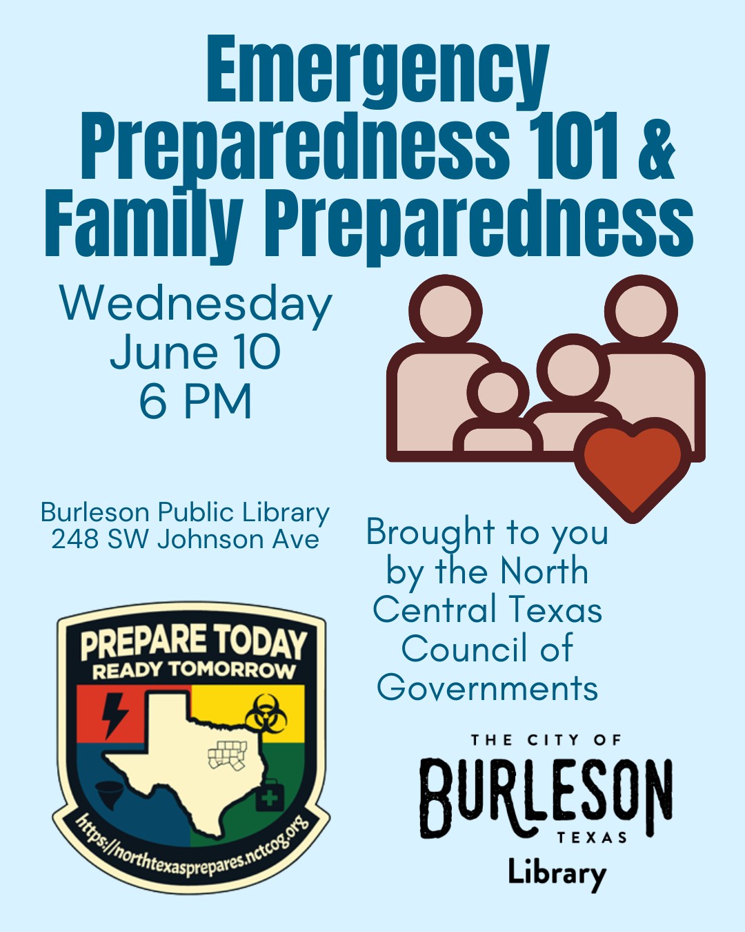 Emergency Preparedness 101 & Family Preparedness