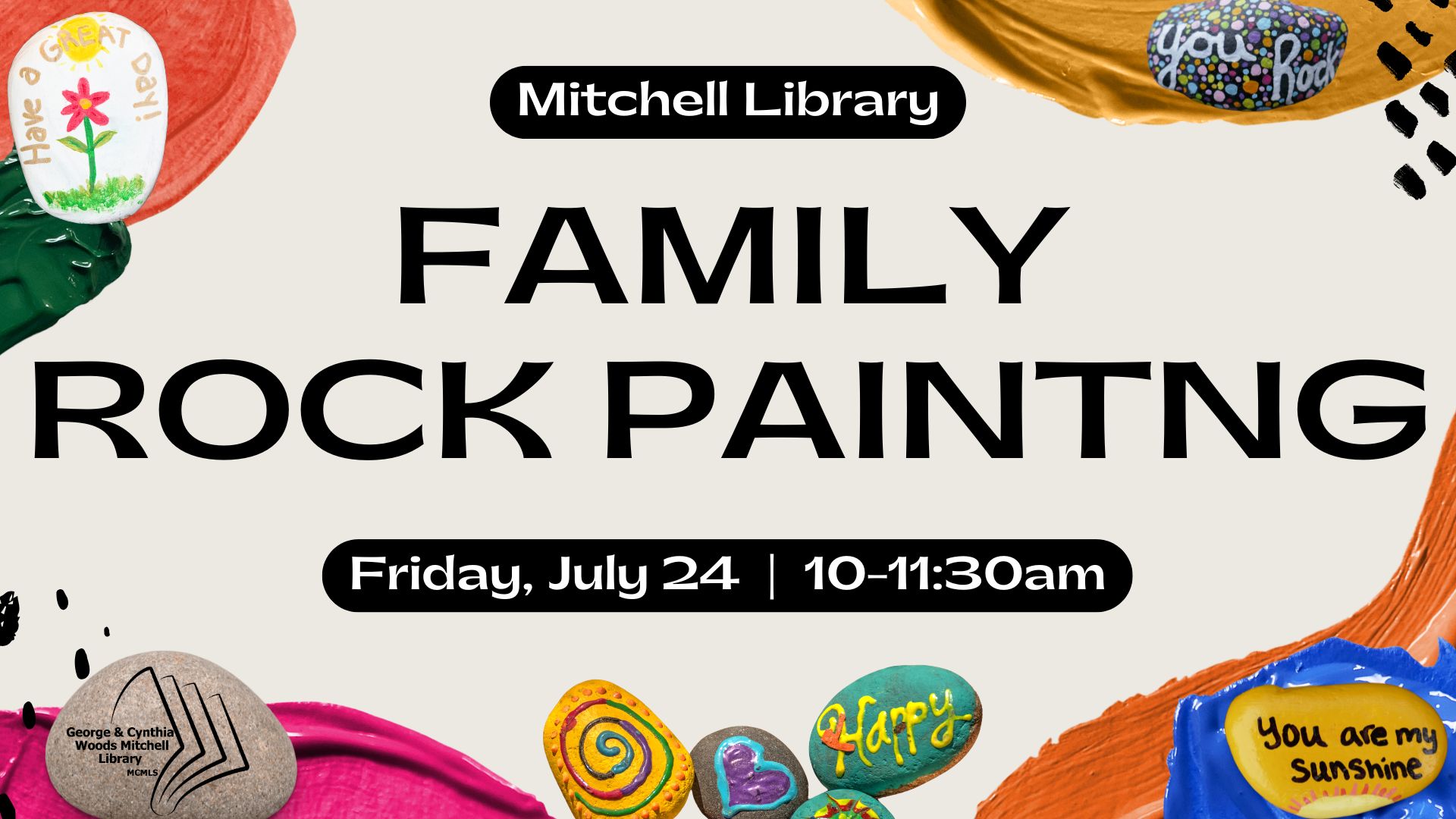 Mitchell Library: Family Rock Painting