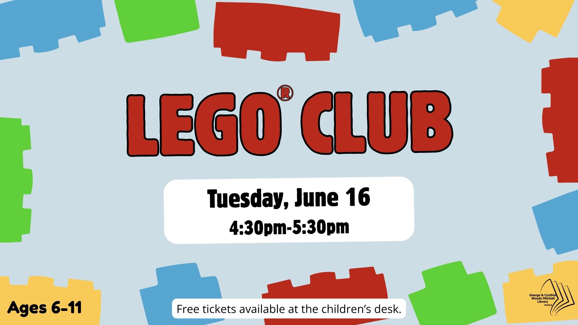 Mitchell Library: LEGO Club flyer