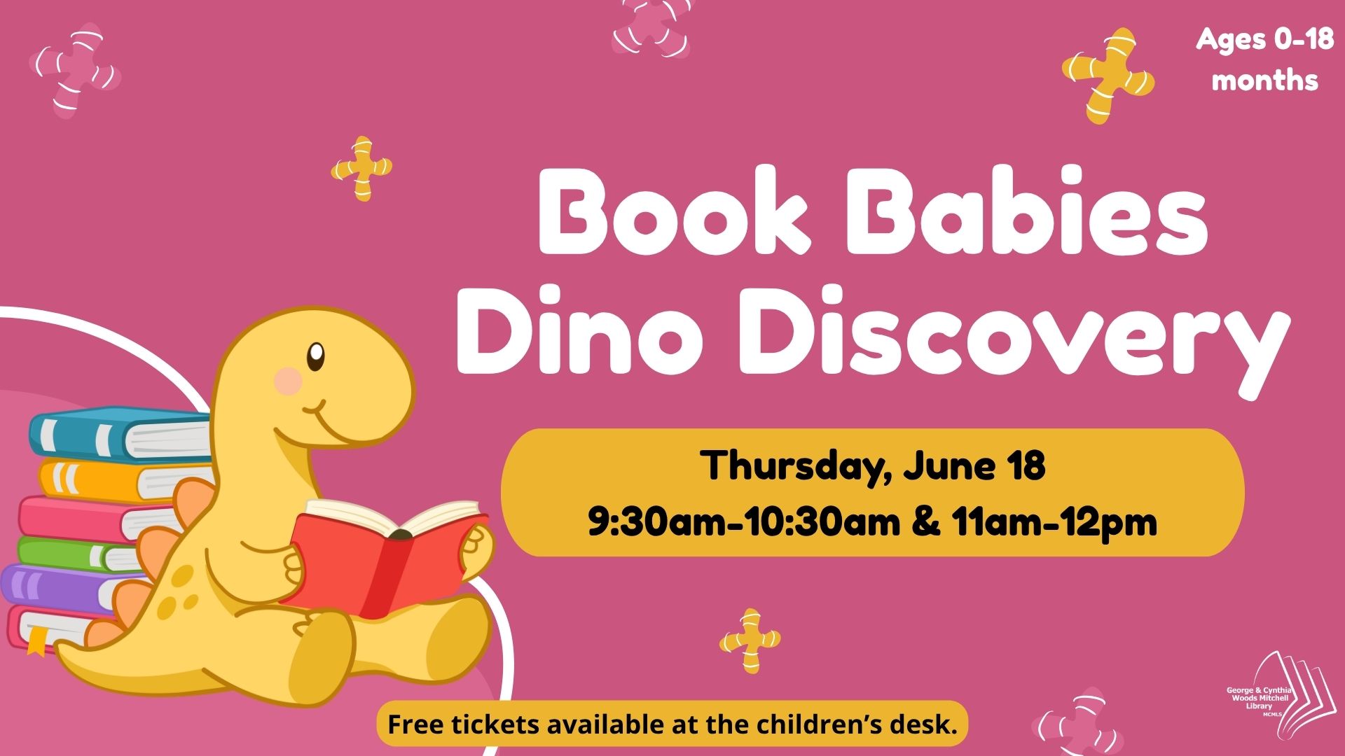 Mitchell Library: Book Babies Dino Discovery flyer