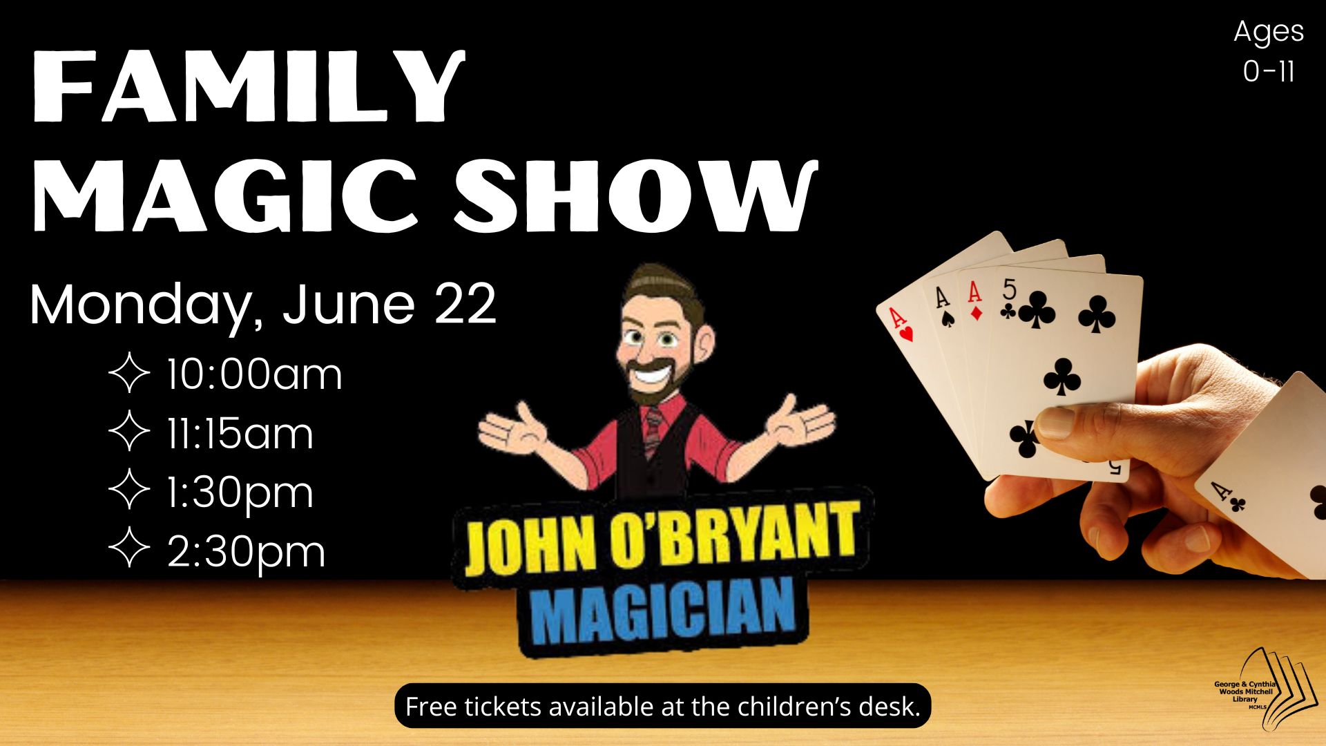 Mitchell Library: John O'Bryant's Magic Show flyer