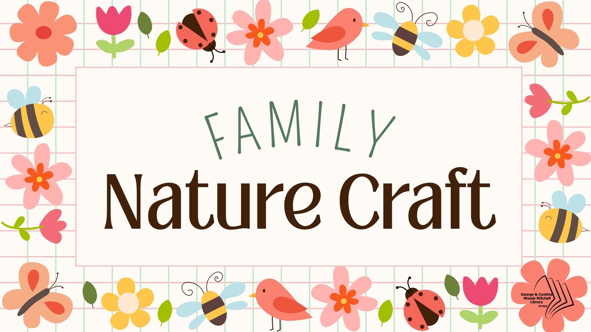 Mitchell Library: Family Nature Craft flyer
