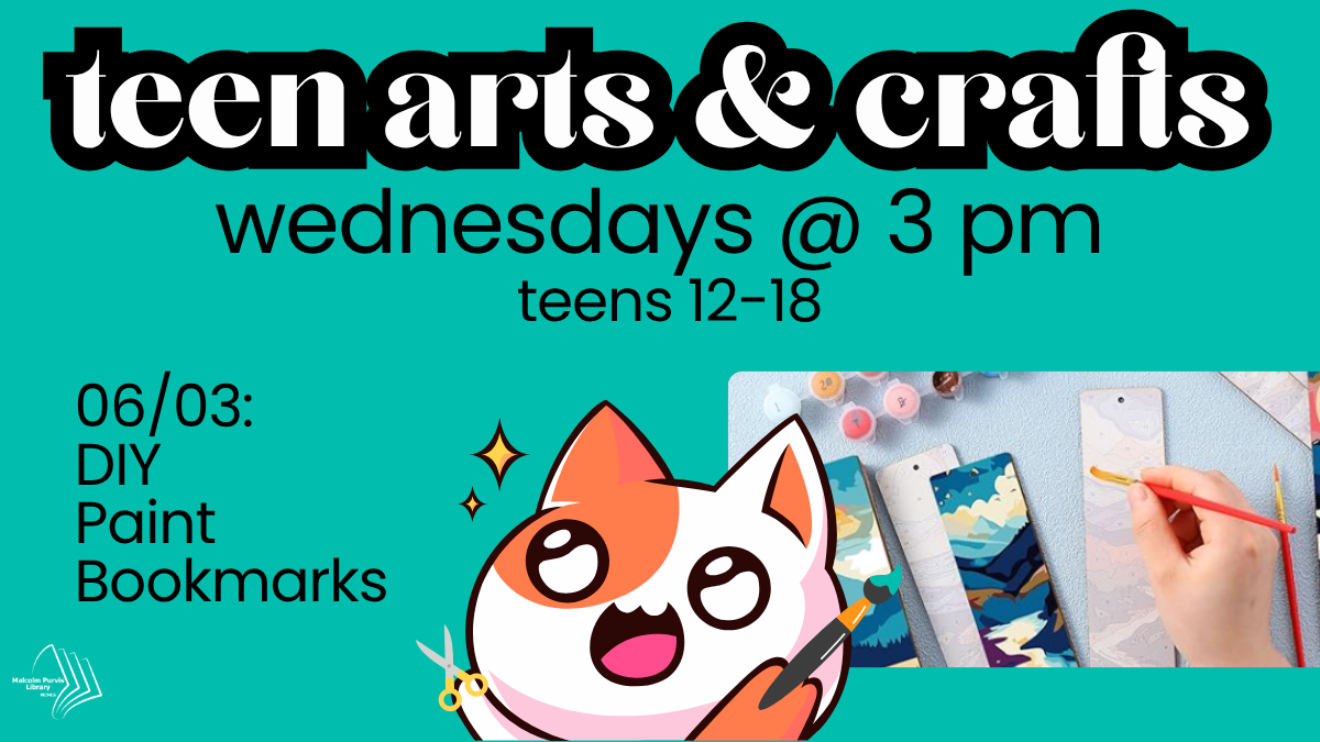 Malcolm Purvis (Magnolia) Library: Teen Arts & Crafts: DIY Paint Bookmarks