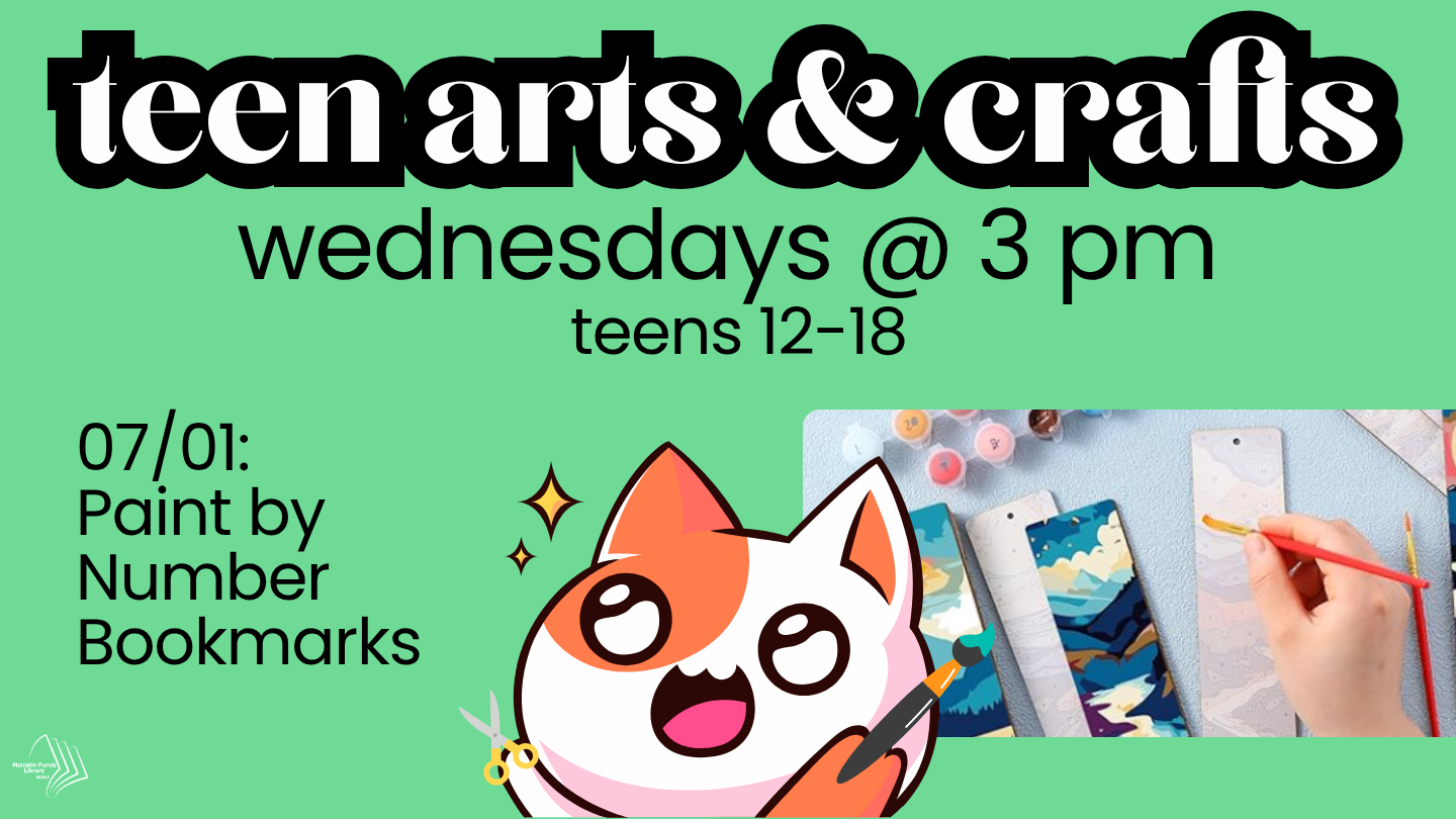Malcolm Purvis (Magnolia) Library: Teen Arts & Crafts: DIY Paint Bookmarks