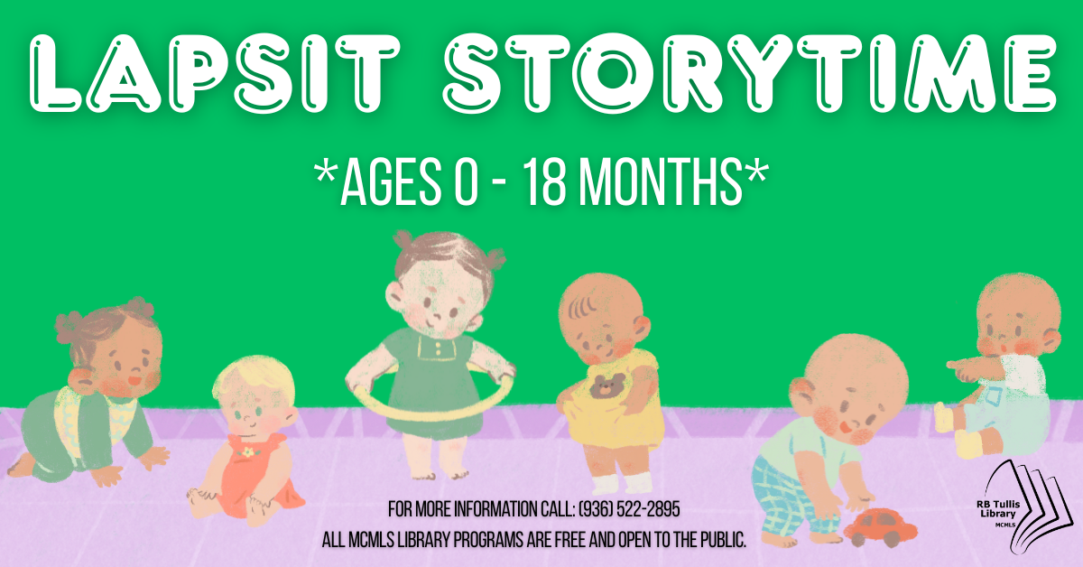 Tullis Library: Lapsit Storytime flyer