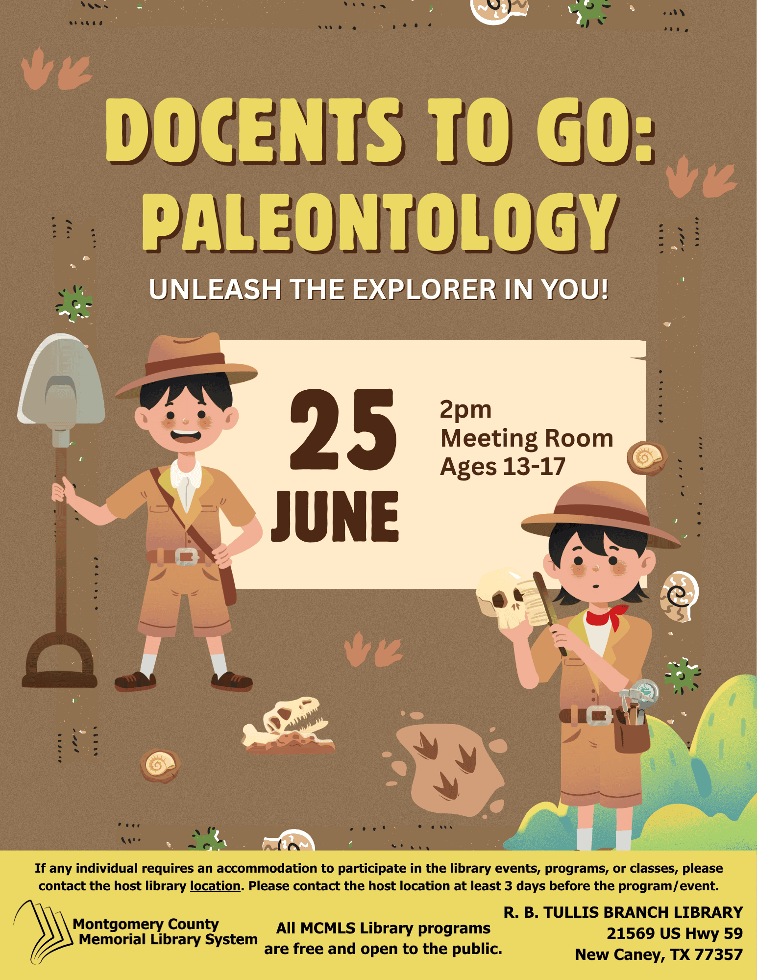 Tullis Library: Paleontology with HMNS