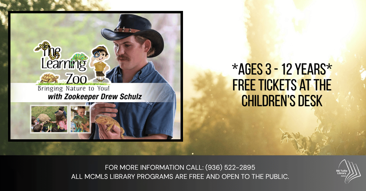 Tullis Library: The Learning Zoo flyer