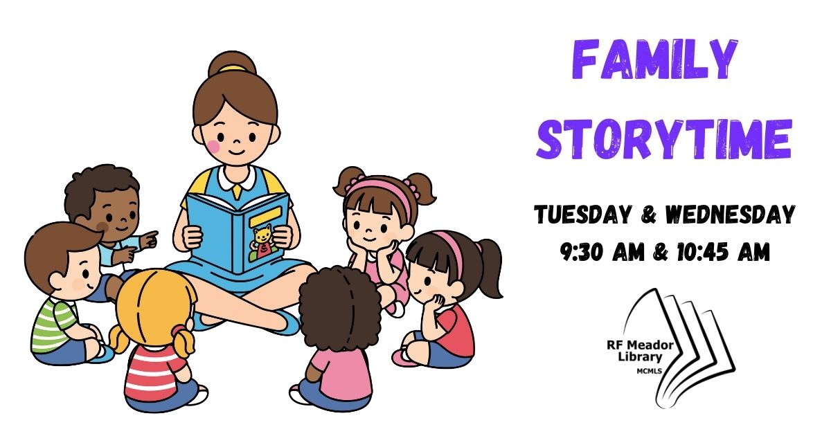 Meador Family Storytime flyer
