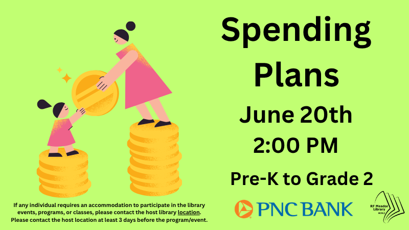 Meador: Children's- Spending Plans with PNC Bank flyer