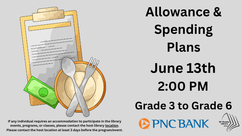 Meador: Children's- Allowance & Spending Plans with PNC Bank flyer