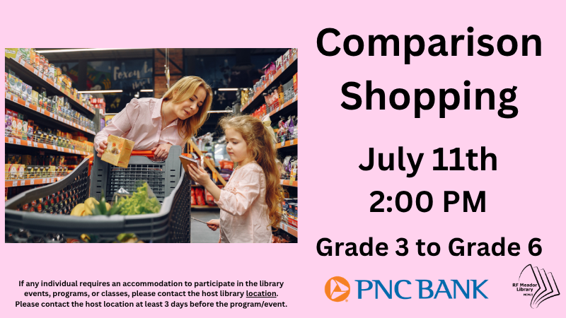 Meador: Children's- Comparison Shopping with PNC Bank flyer