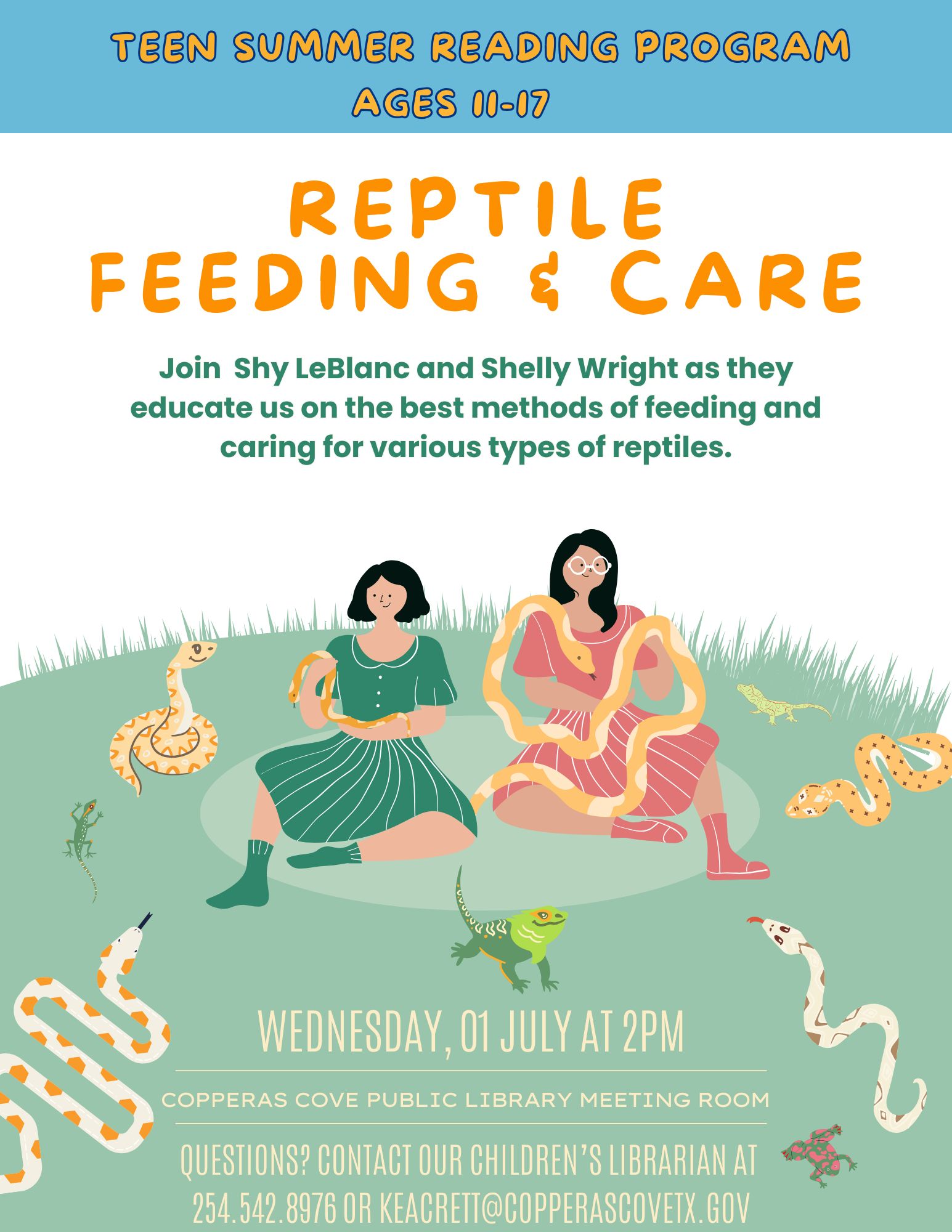 Teen Reptile Care Program