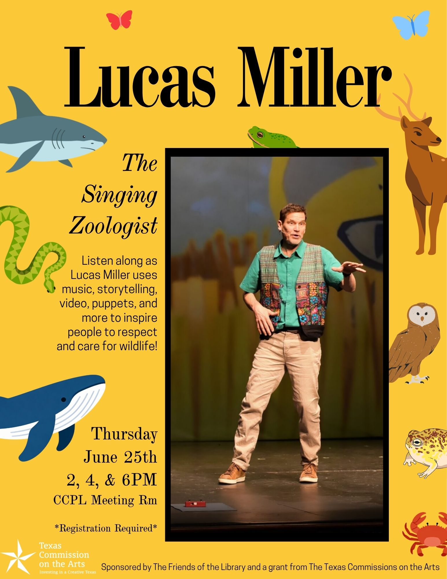 Lucas Miller Singing Zoologist Performance