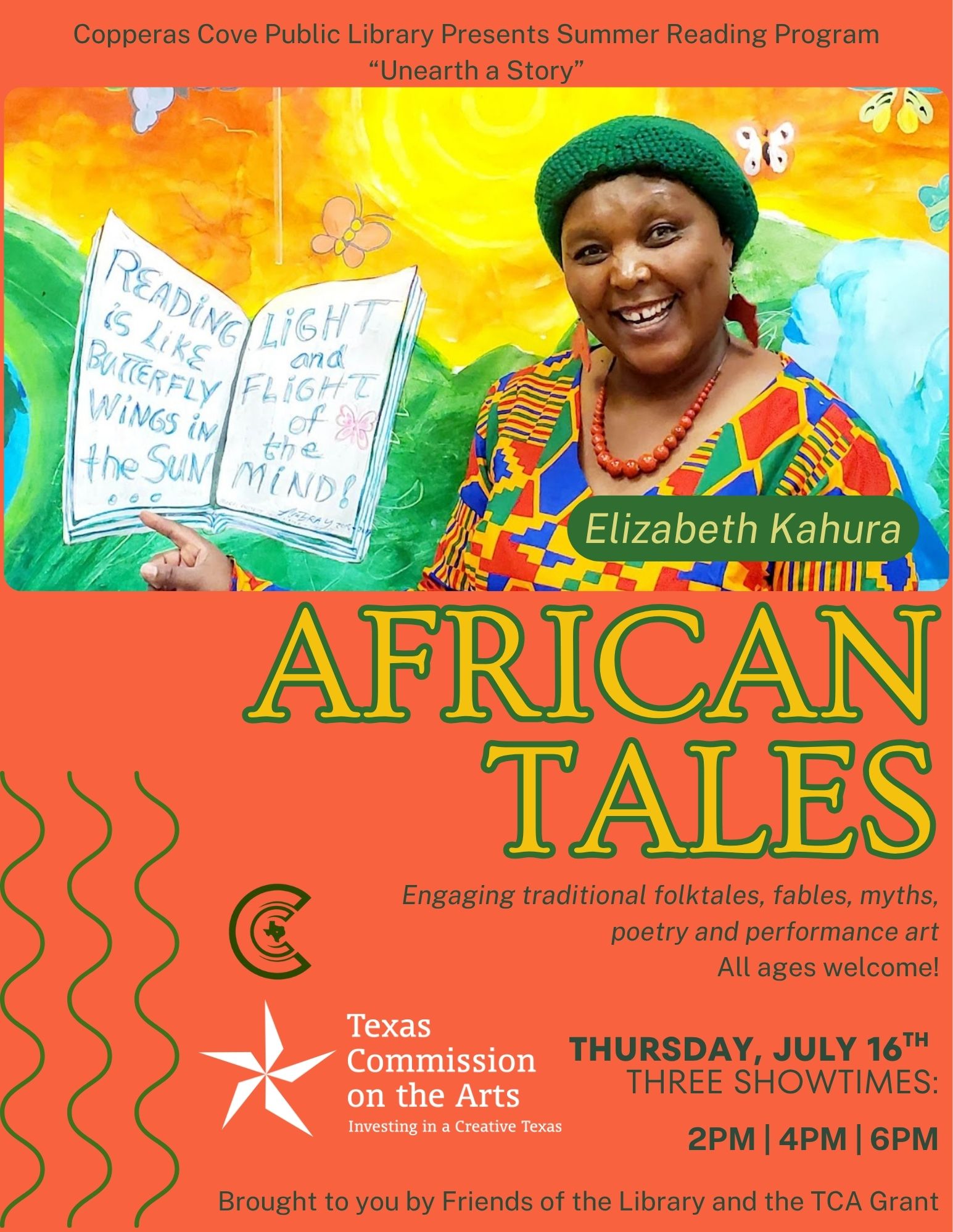 Elizabeth Kahura African Tales Performance flyer