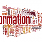Word cloud of Romney privacy policy