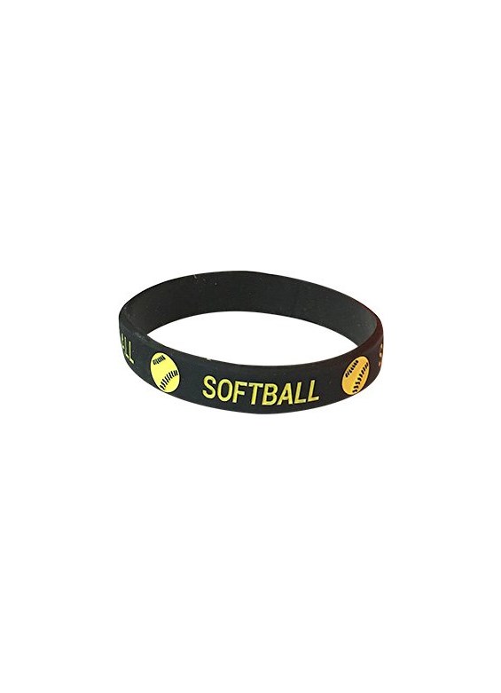 Softball Silicone Wrist Band Awards International