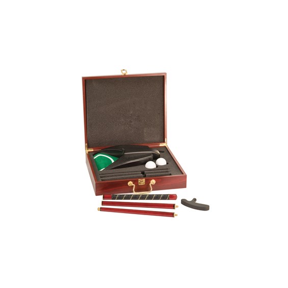 Rosewood Finish Executive Golf Gift Set Awards International