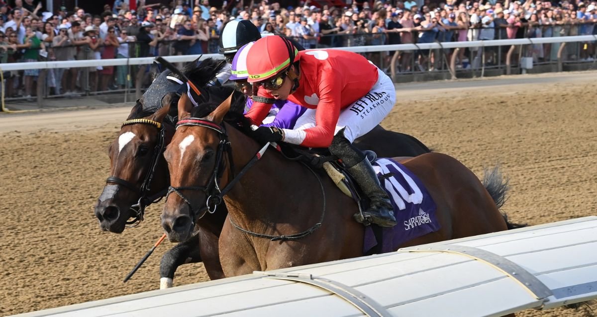 Halina’s Forte surges late to take off-the-turf Galway | Saratoga