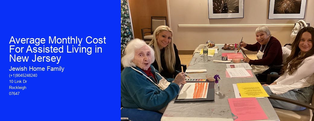 Average Monthly Cost For Assisted Living in New Jersey
