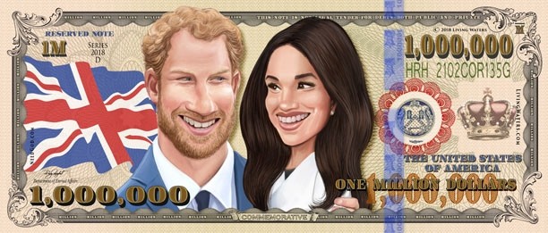 Prince harry and meghan markle on currency