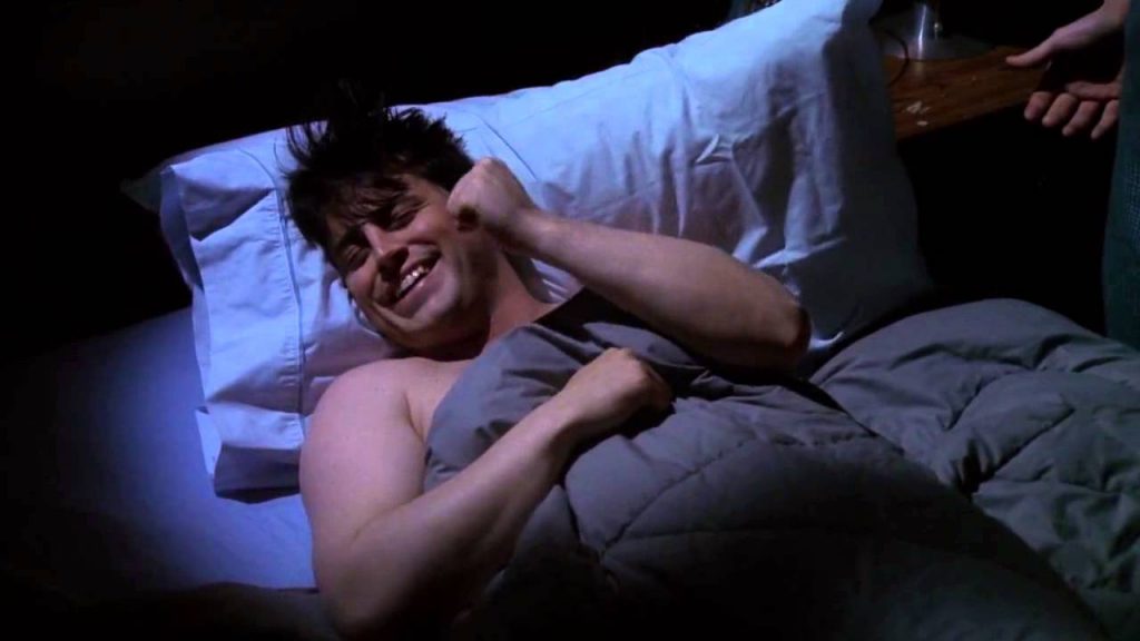 Joey Tribbiani sleeping