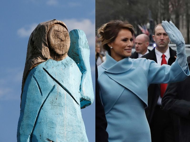 Melania Trump Statue