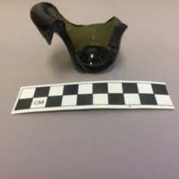 Fragment of wine bottle