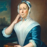 Portrait of Mary Cuthbert. This mid 18th century portrait of Mary Cuthbert shows the changes in style in the 18th century. Note that the sitter appears to be wearing a beaded necklace.