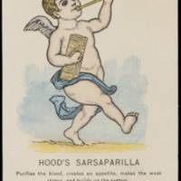 An undated ad for Hood's Sarsaparilla detailing its many health benefits. Sarsaparilla was commonly used at home to cure a variety of ailments, many of which were broadly defined.