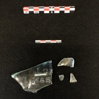Sarsaparilla Patent Medicine Bottle Fragments (Peabody 2018.24.153).