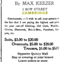 Ad in Harvard Lampoon