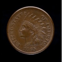 Obverse side of an "Indian Head" penny