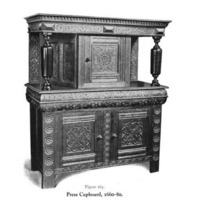 Porcelain items could have been displayed on a cupboard such as this one. The cupboard itself is as much of an extravagant display of wealth as the items it stores.