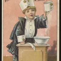 Front of a Trade Card for Celluloid Collars