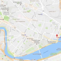 Map of Cambridge, showing location of Carter's Ink Factory