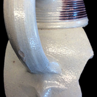 18th Century Rhenish Stoneware vessel showing handles shaped similar to the excavated sherd