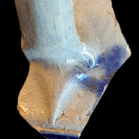 18th Century Rhenish Stoneware vessel showing handles shaped similar to the excavated sherd