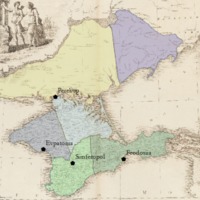 Tavrida, district towns (1792)