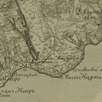 Topographical map of the Crimean Peninsula