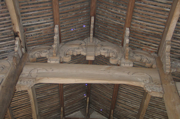 Beam structure of the main hall Beam structure of the main hall