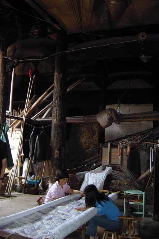 Villagers quilting Villagers quilting