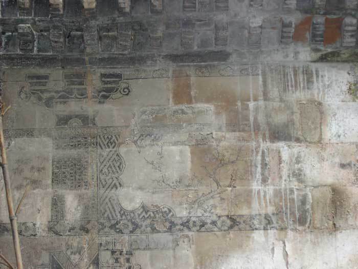 Painting on the far left-hand side of the front gate-a plum tree