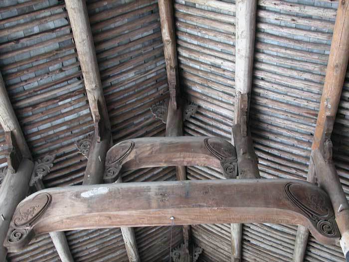 Beam structure of the main hall