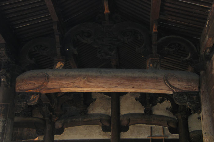 Beam structure of the main hall