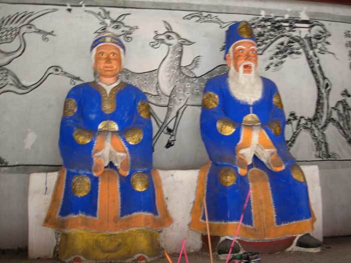 The God and Goddess of Earth.close-up of the God and Goddess of Earth